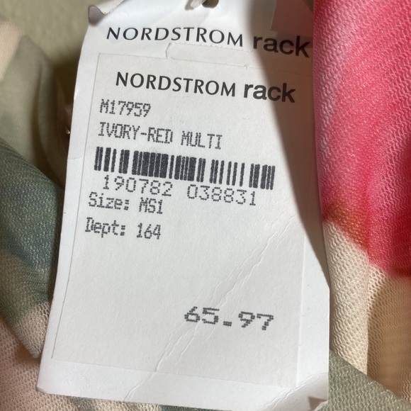 Soieblu Ivory Red Floral Maxi Dress‎ Size M – Nordstrom Rack - Picture 10 of 10